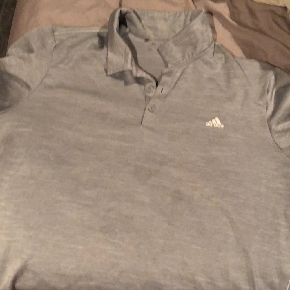 Adidas grey polo
